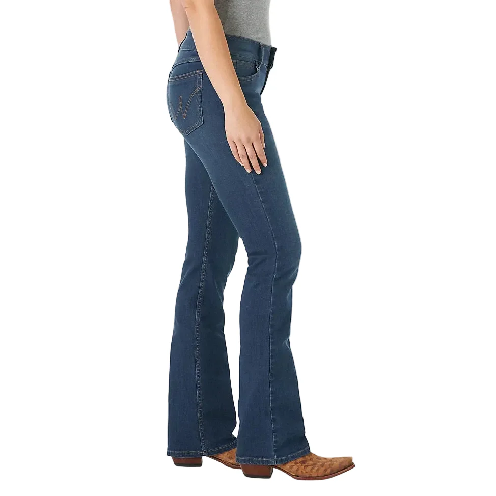 Wrangler Women's Essential Mid Rise Bootcut Jeans - Kora - Image 3