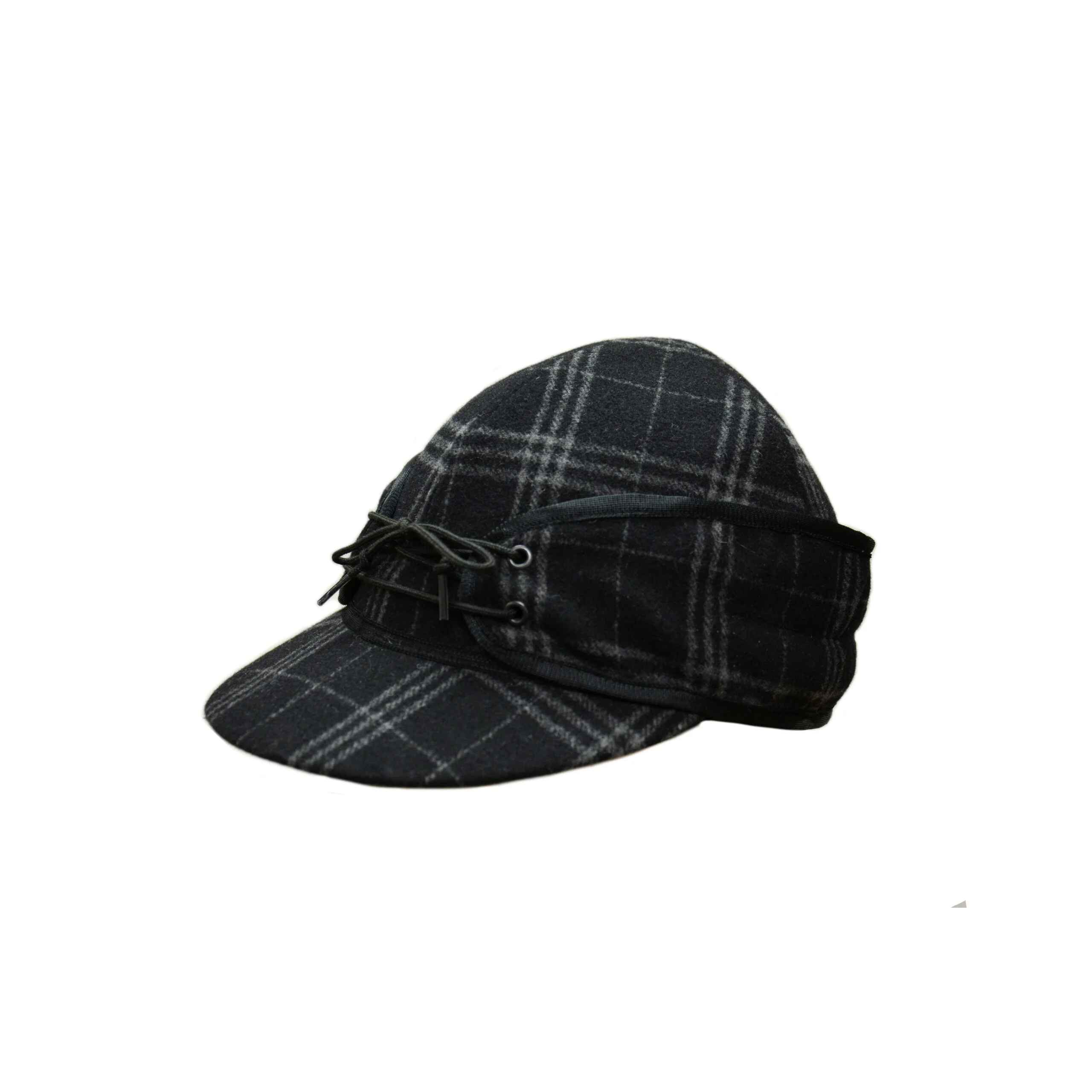 Crown Cap Railroad Plaid Print Cap - Multiple Color Combinations