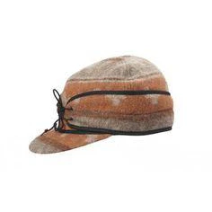 Crown Cap Wool Blend Railroad Hat - Navajo Print - Image 4