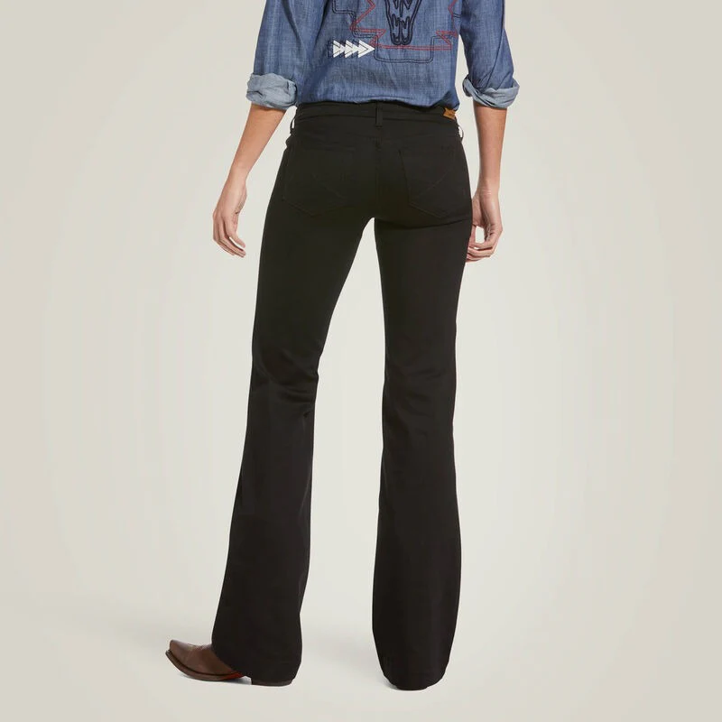 Ariat Women's Trousers MR Forever Wide Jean - Black - Image 2