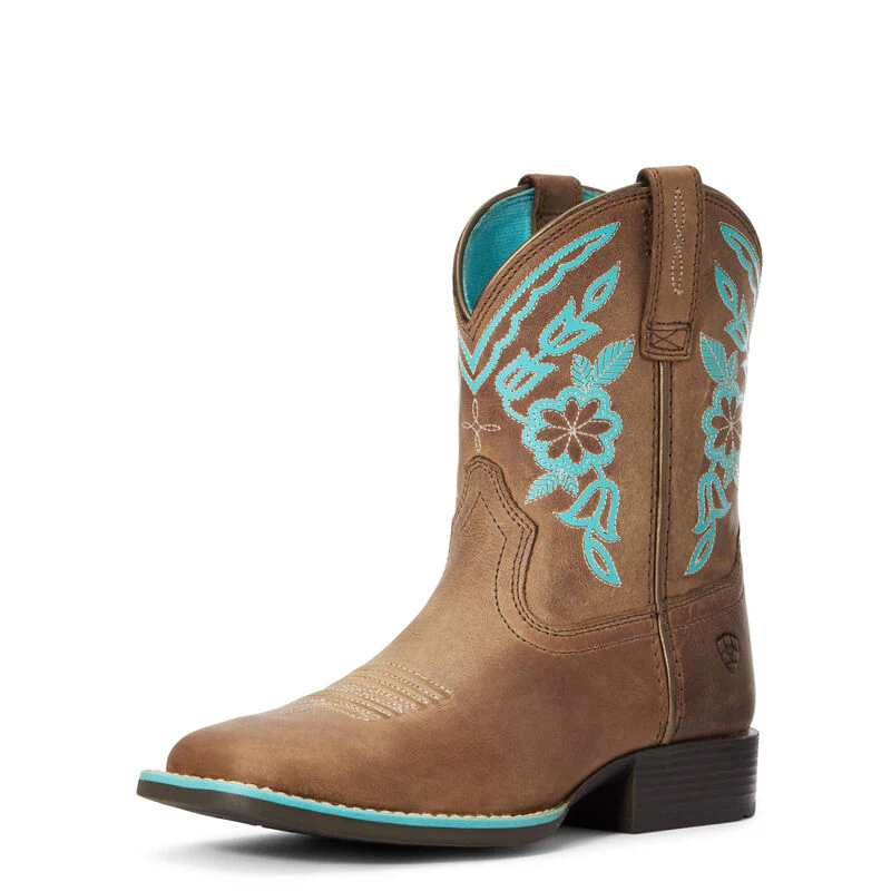 **Ariat Youth Cattle Cate Western Boots - Distressed Brown** FINAL SALE