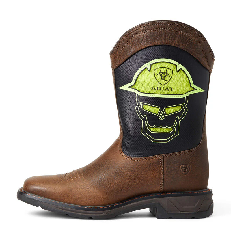 **Ariat Youth WorkHog XT VentTEK All-Nighter Western Boots - Rowdy Rust** FINAL SALE - Image 2