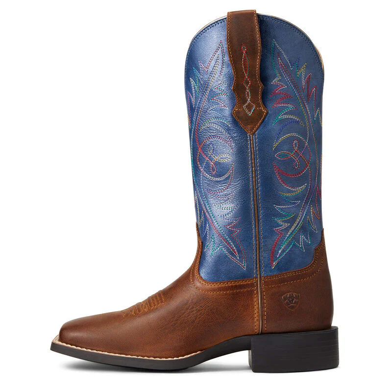 **Ariat Womens Round UP West Stretchfit Western Boots - Sassy Brown *FINAL SALE* - Image 3