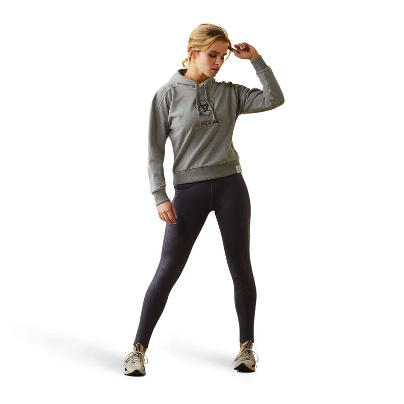 Ariat Women's Just Hoodie - Heather Grey - Image 3