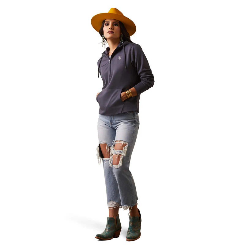 Ariat Women's TEK Hoodie 1/2 Zip Hoodie - Periscope - Image 3