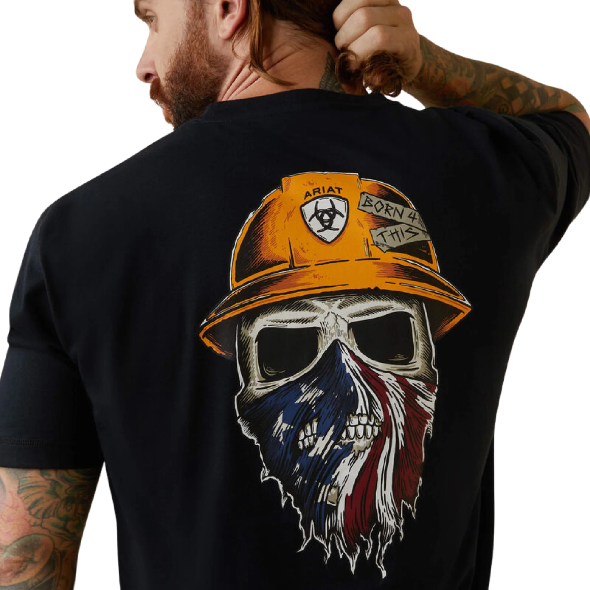 Ariat Men's Rebar Workman Born For This T-Shirt - Black - Image 4