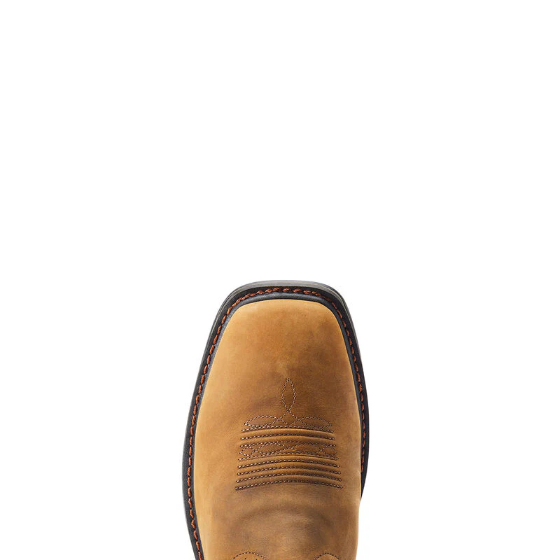 Ariat Men's Sierra Shock Shield Waterproof Work Boot - Distressed Brown - Image 4
