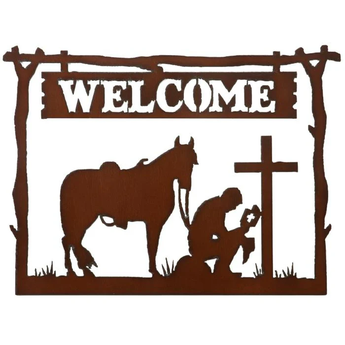 Rustic Ironwerks Horizontal Welcome Sign - Image 11