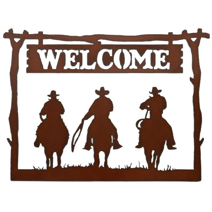 Rustic Ironwerks Horizontal Welcome Sign - Image 4