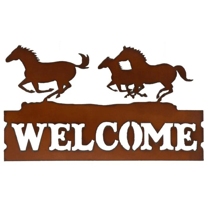 Rustic Ironwerks Horizontal Welcome Sign - Image 6