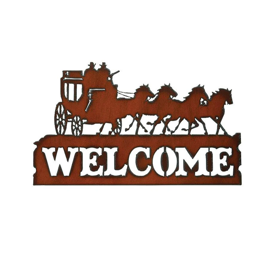 Rustic Ironwerks Horizontal Welcome Sign - Image 7