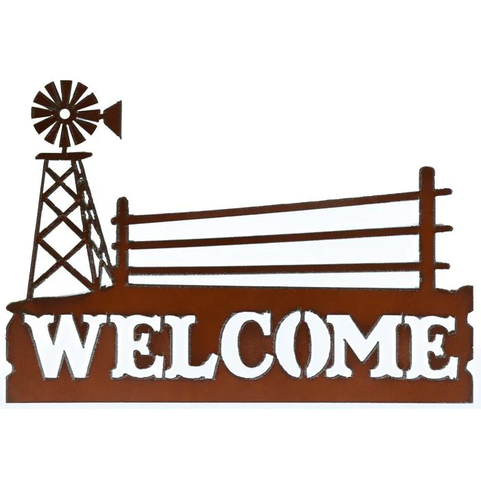 Rustic Ironwerks Horizontal Welcome Sign - Image 9