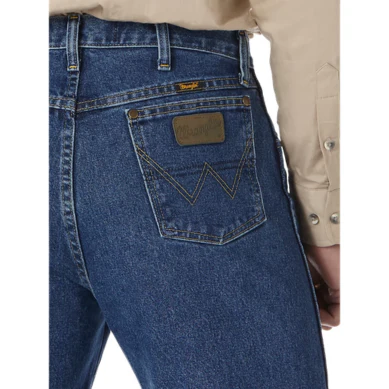Wrangler Men's George Strait Cowboy Cut Jeans - Heavyweight Stone Denim - Image 4