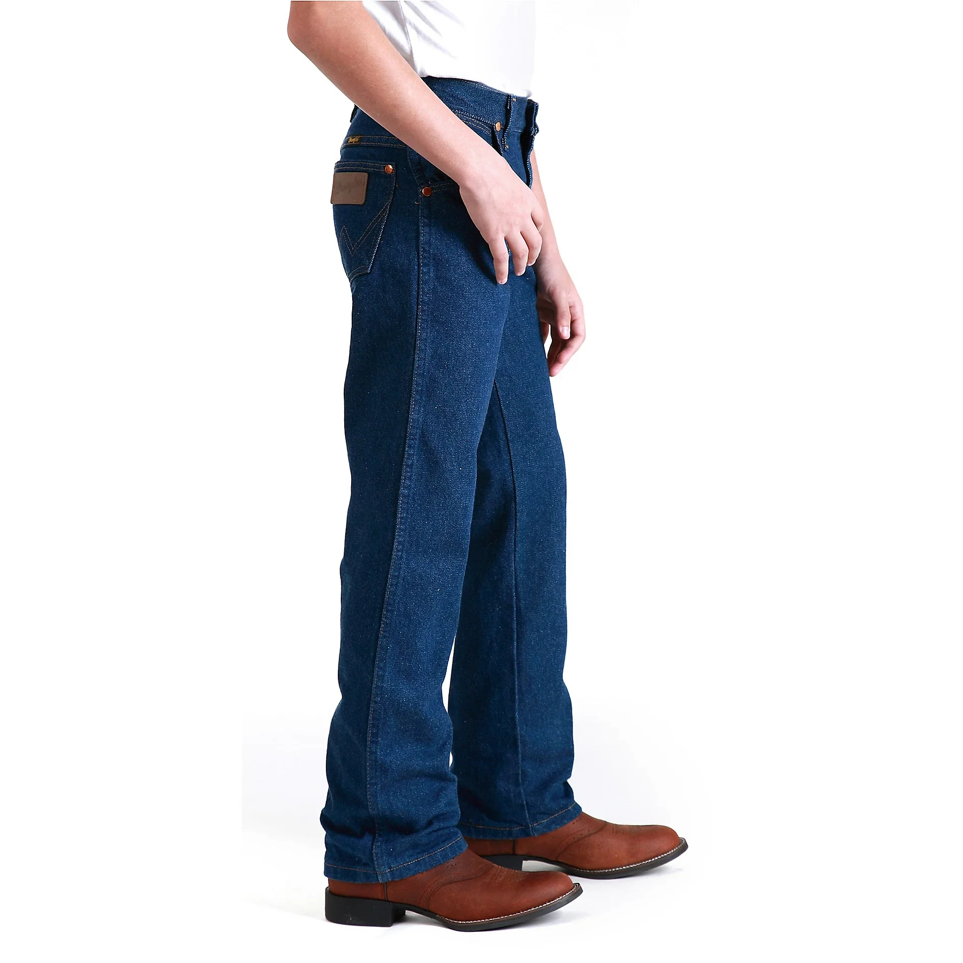 Wrangler Boy's Cowboy Cut Original Fit Jeans - Prewashed Indigo - Image 3