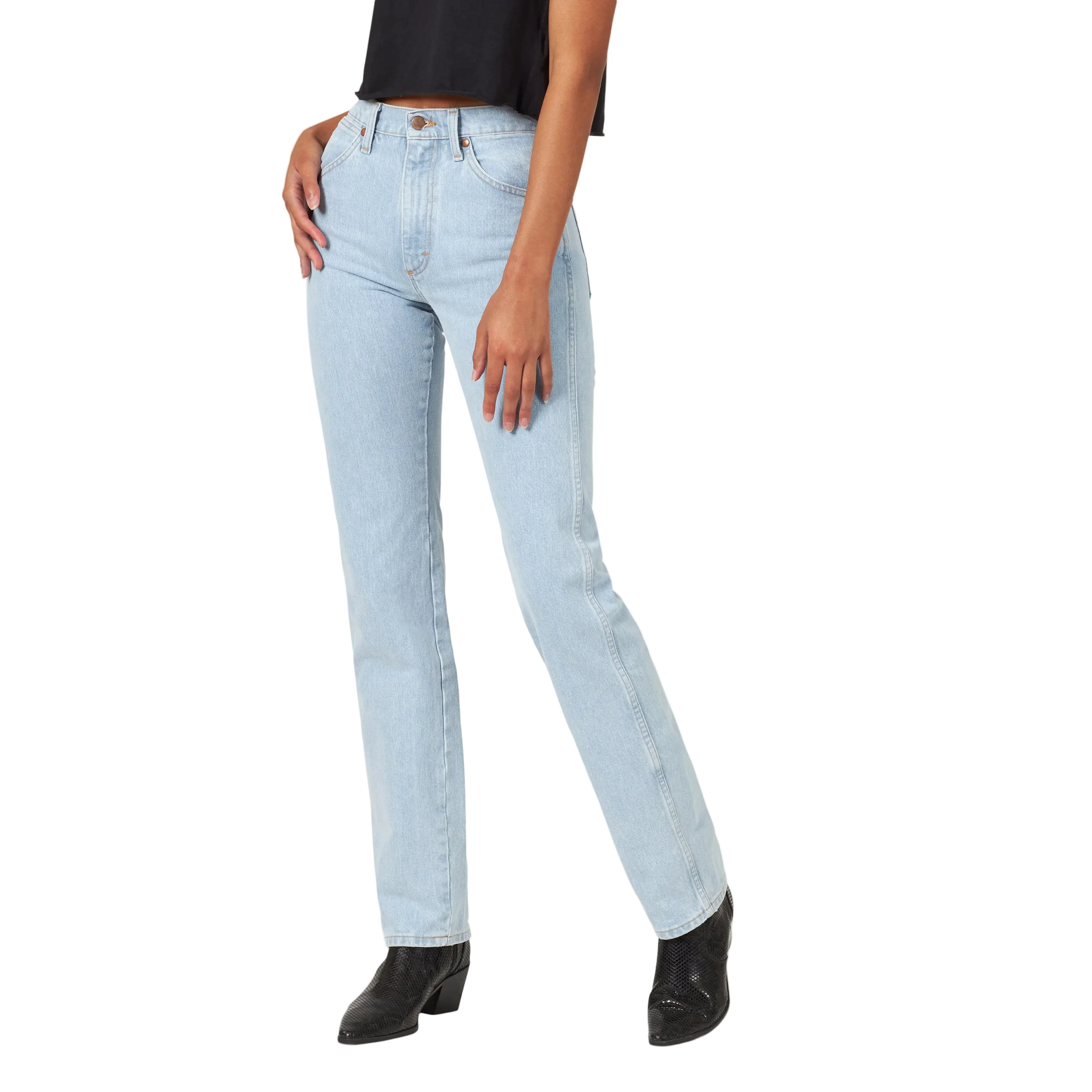 Wrangler Women's Cowboy Cut Slim Fit Jeans - Bleach
