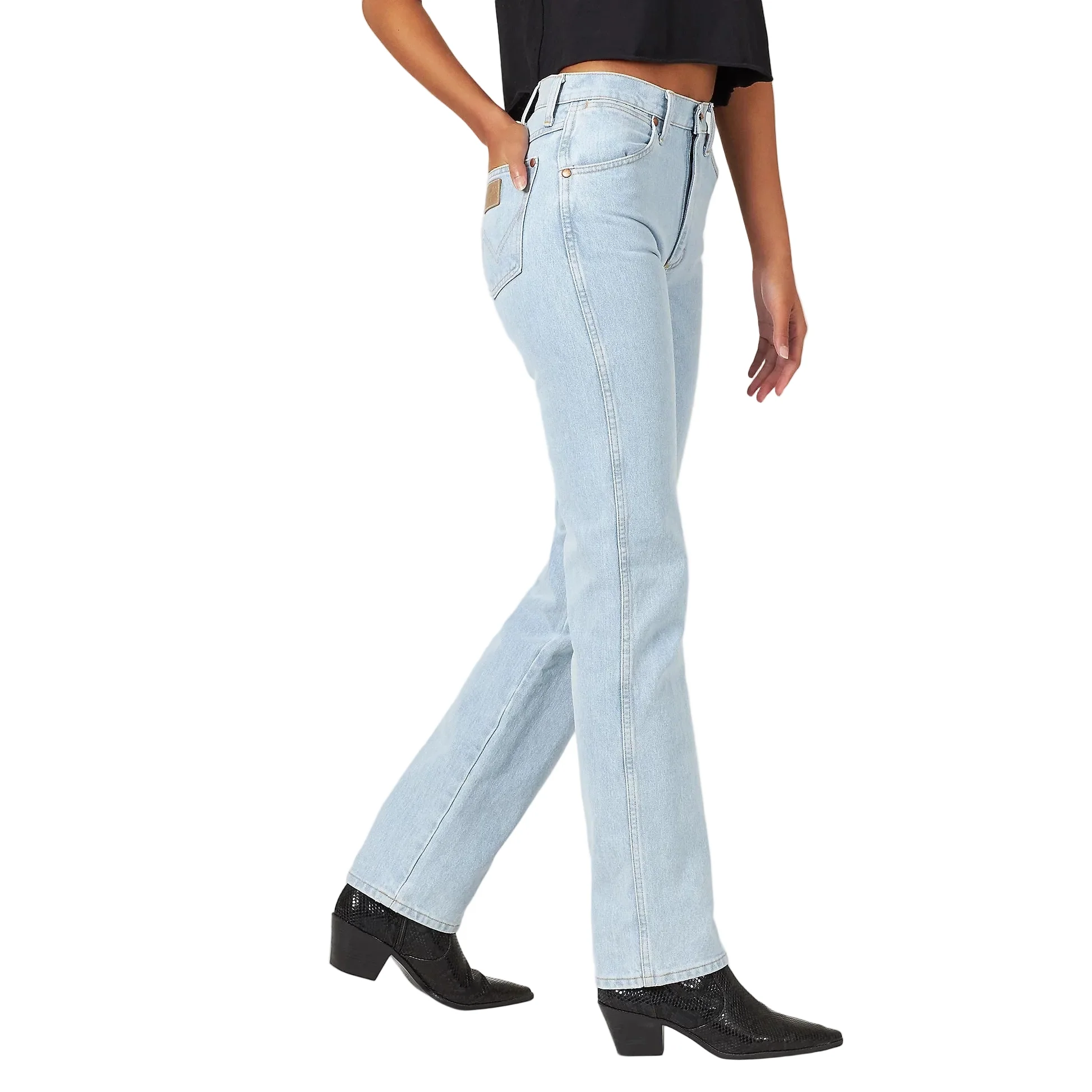 Wrangler Women's Cowboy Cut Slim Fit Jeans - Bleach - Image 2