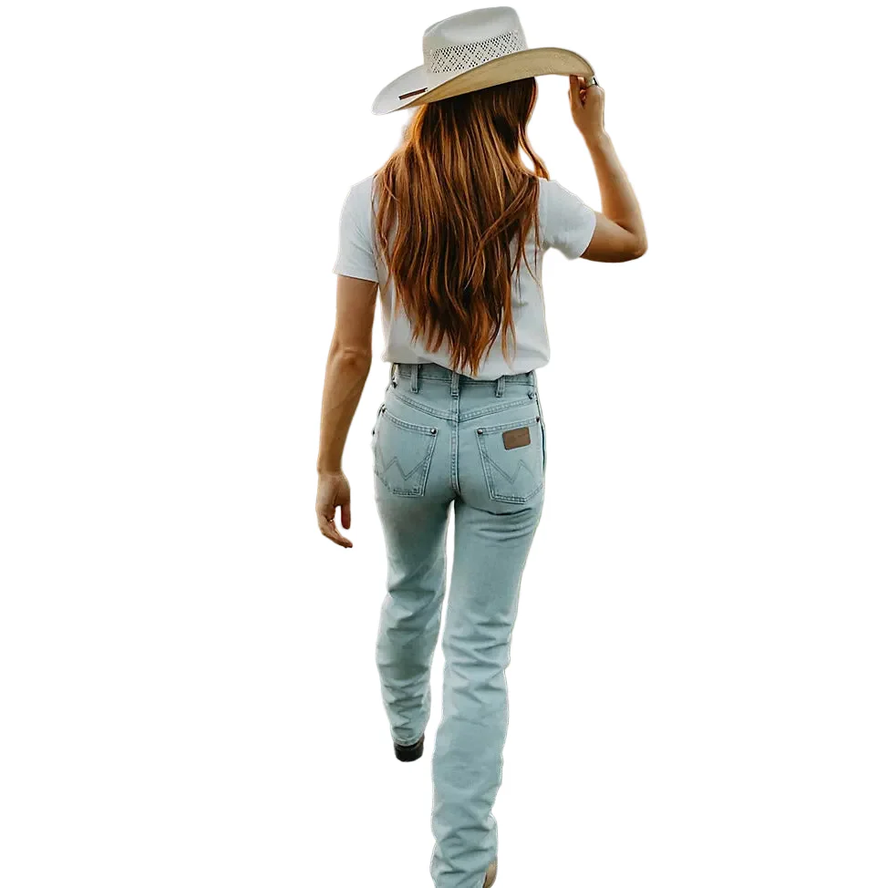 Wrangler Women's Cowboy Cut Slim Fit Jeans - Bleach - Image 4