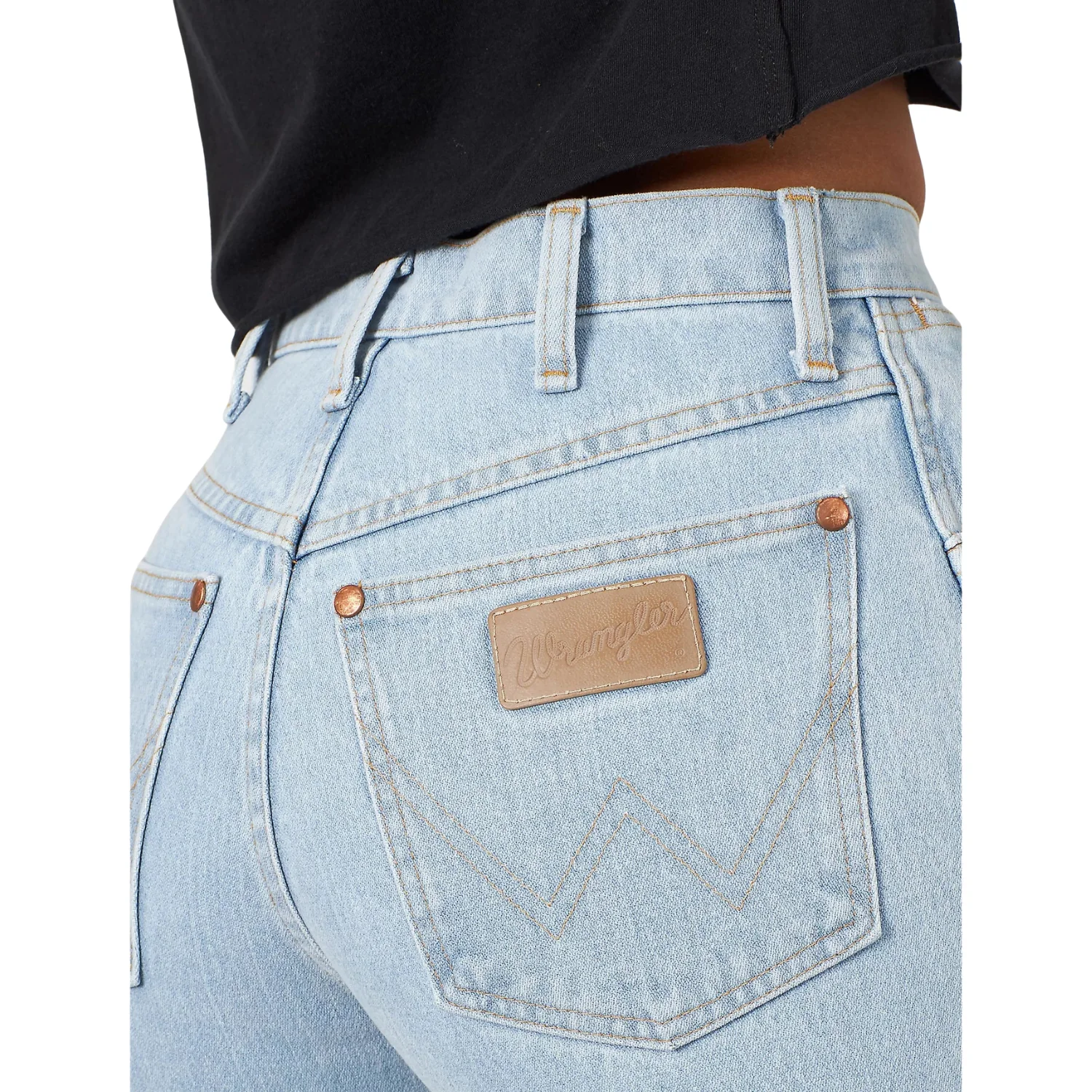Wrangler Women's Cowboy Cut Slim Fit Jeans - Bleach - Image 5