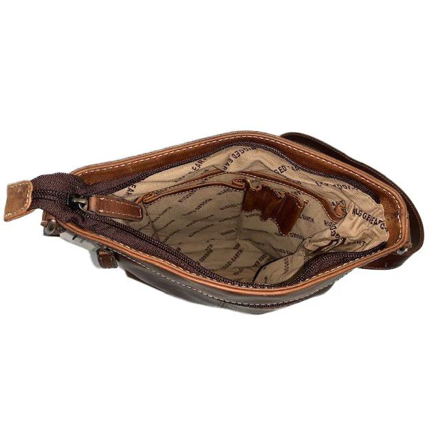 Rugged Earth Midsize Leather Woven Purse - Image 2