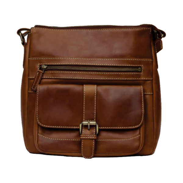 Rugged Earth Leather Purse w/Buckle