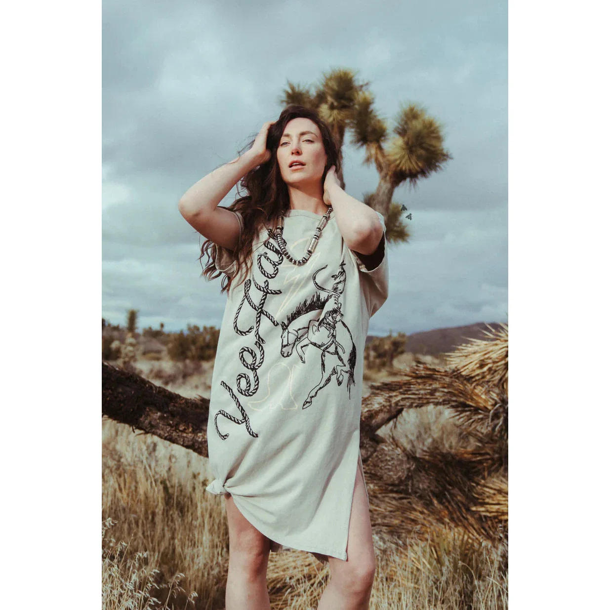 2 Fly Women's Yeepee Ye Haw Max Dress - Cream - Image 2