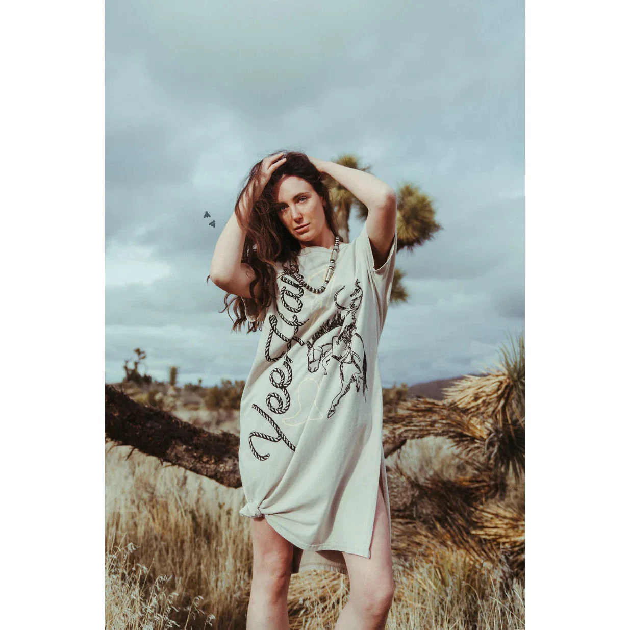 2 Fly Women's Yeepee Ye Haw Max Dress - Cream - Image 3