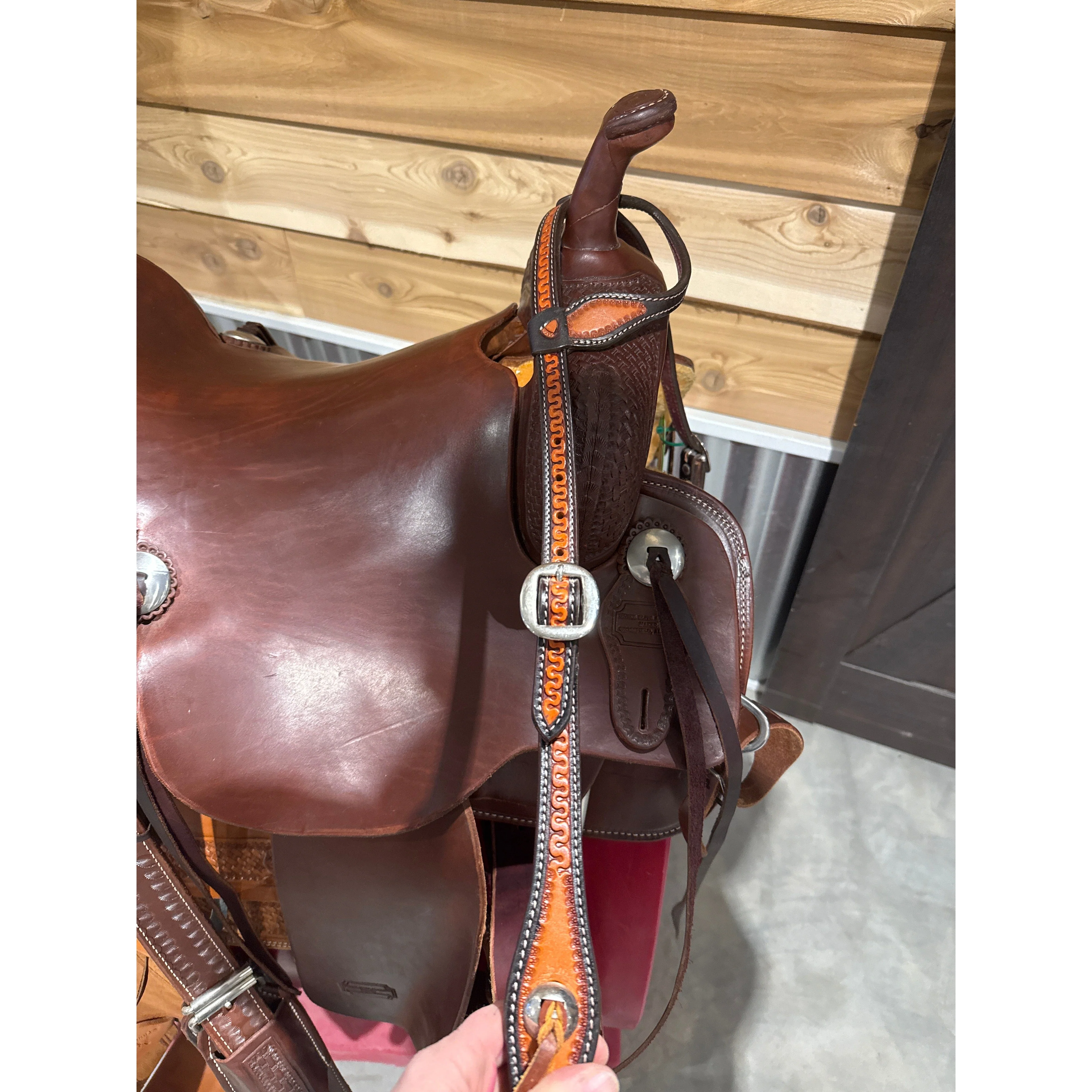 Irvine's 2 Tone Slip Ear Head Stall - Image 2
