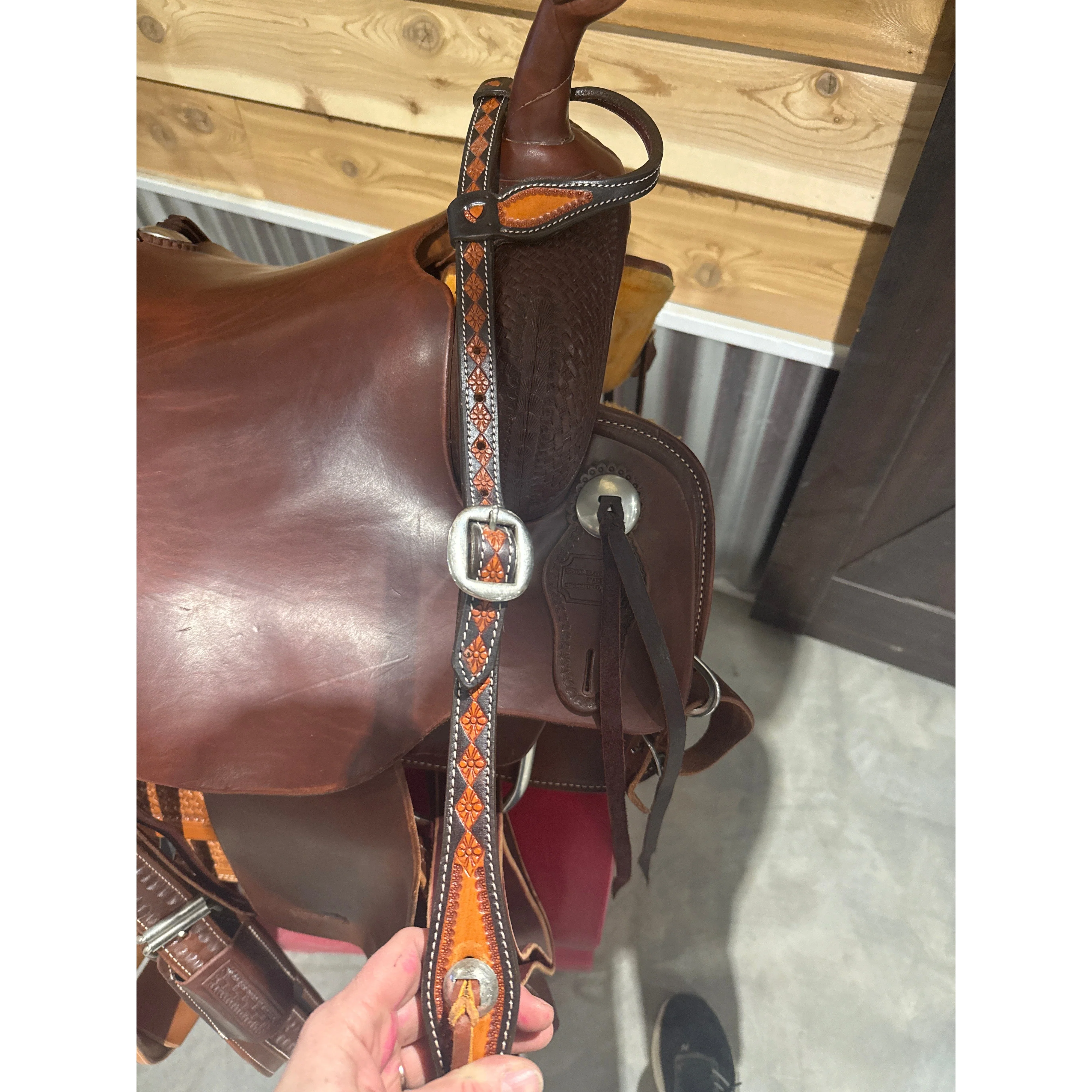 Irvine's 2 Tone Slip Ear Head Stall - Image 3