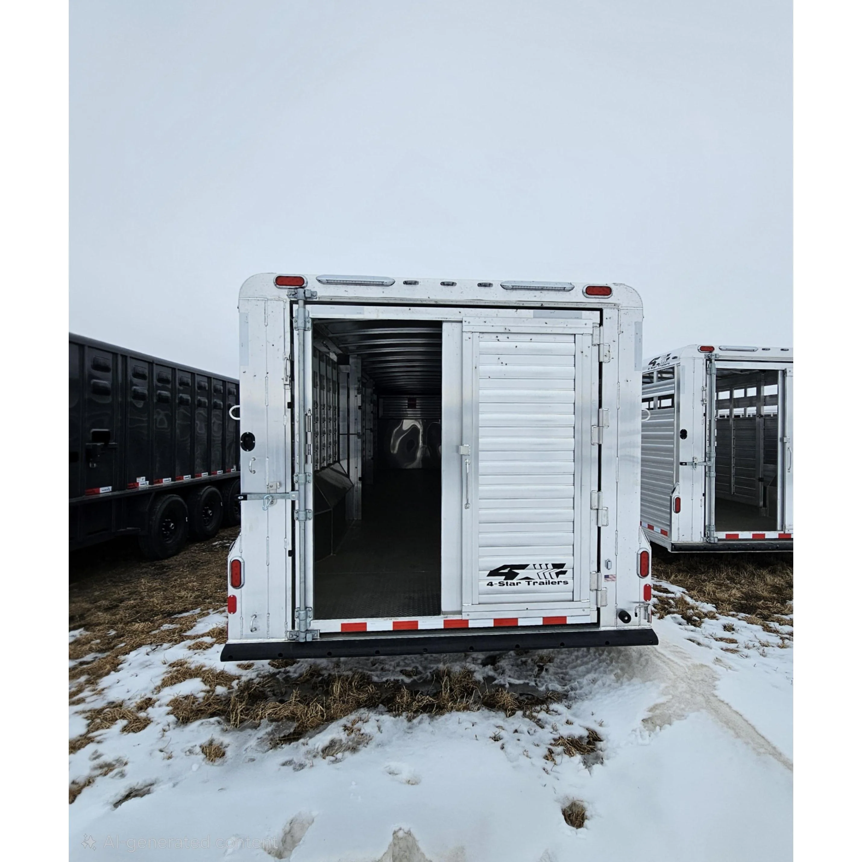 2026 4-Star 32' Stock Trailer w/ Plexiglass - Image 7