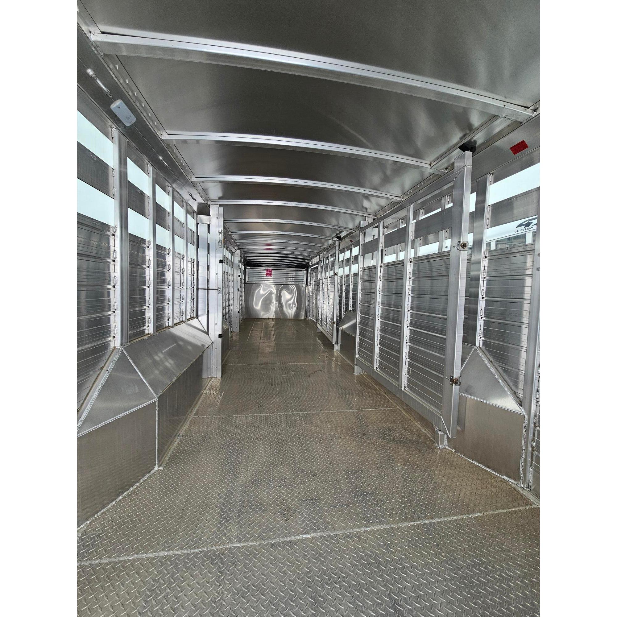 2026 4-Star 32' Stock Trailer w/ Plexiglass - Image 8