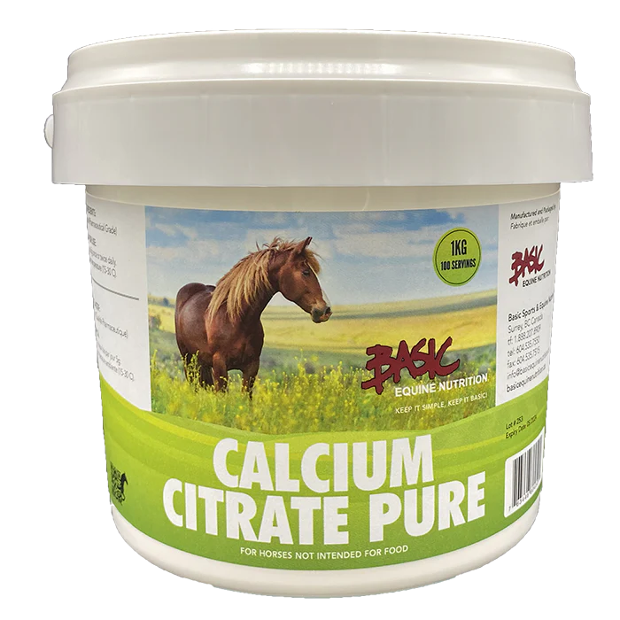 Basic Equine Calcium Citrate 1KG