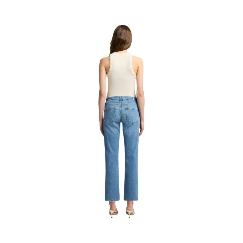7 For All Man Kind Calie Straight Ankle - Fancy - Image 3