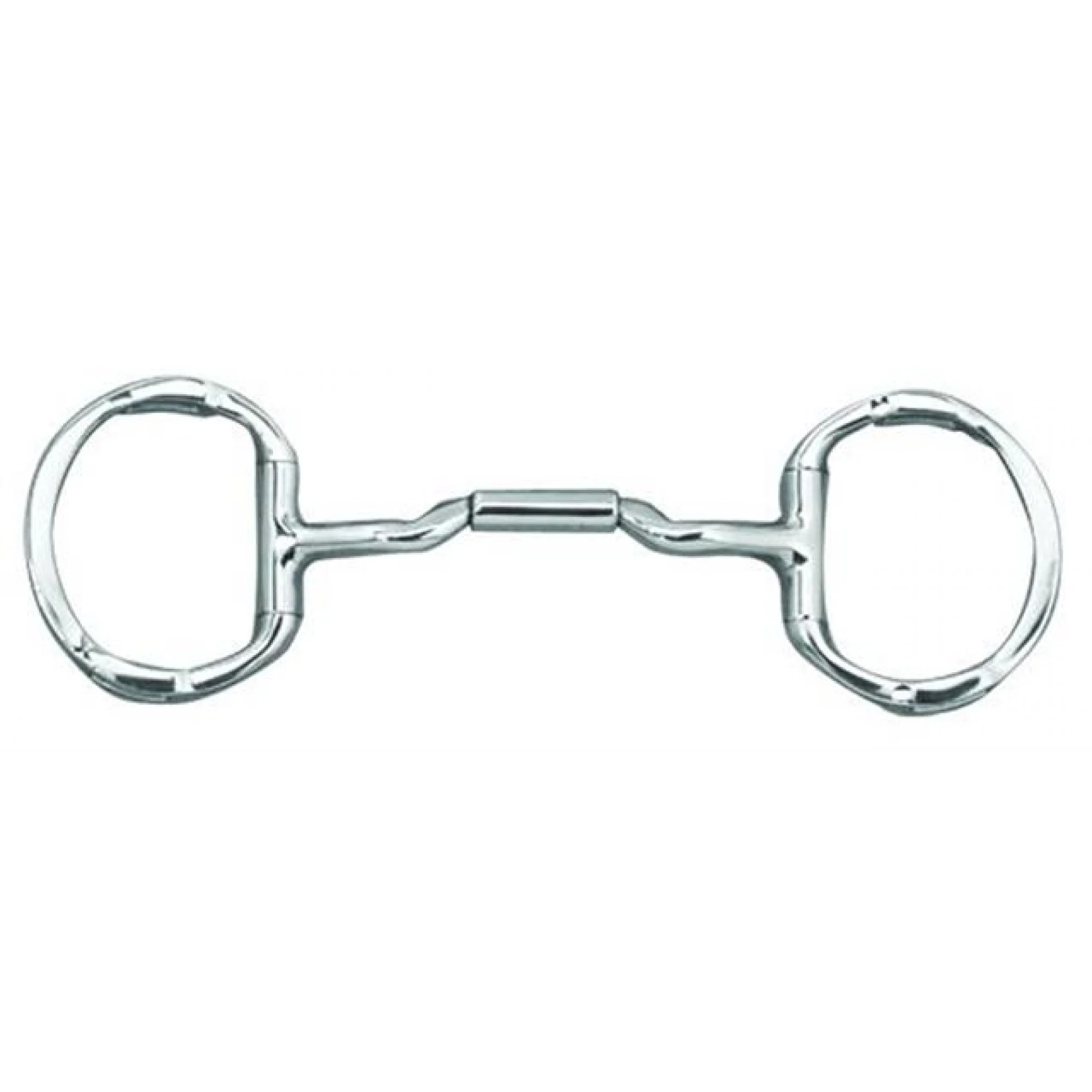 Myler Eggbutt w/Short Shank Mullen Low Port Barrel Bit w/Hooks - Copper Inlay