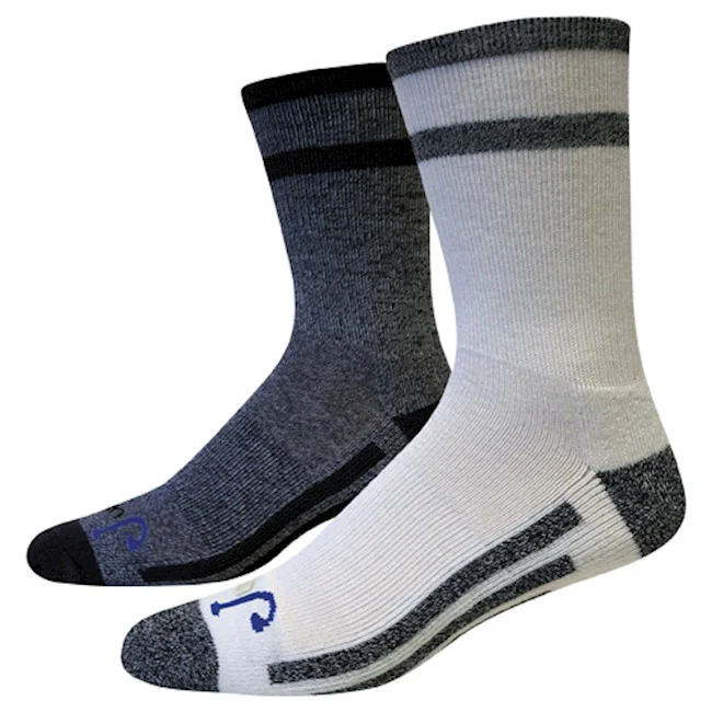 Just Dry Marbled Crew White/Black Socks 2PK