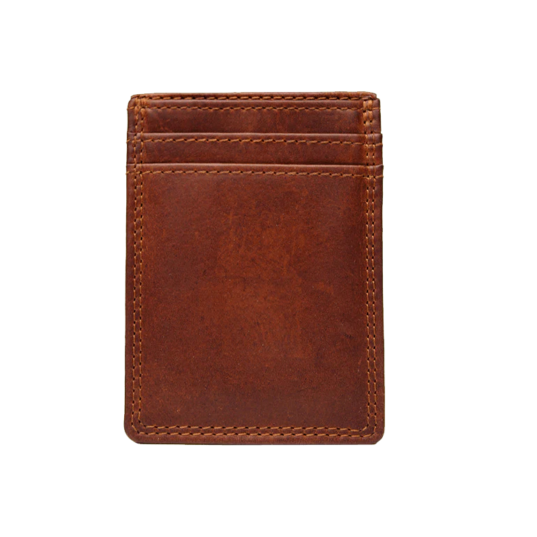 Rugged Earth Leather Money Clip Wallet