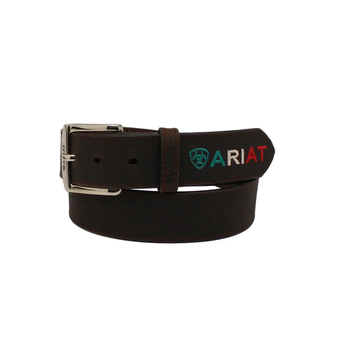 Ariat Men's Logo Shield Belt - Rowdy Brown