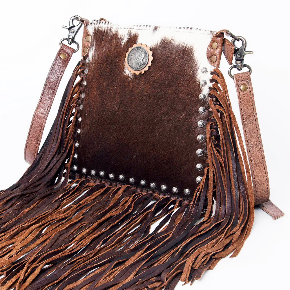 American Darling Cowhide Purse w/Fringe