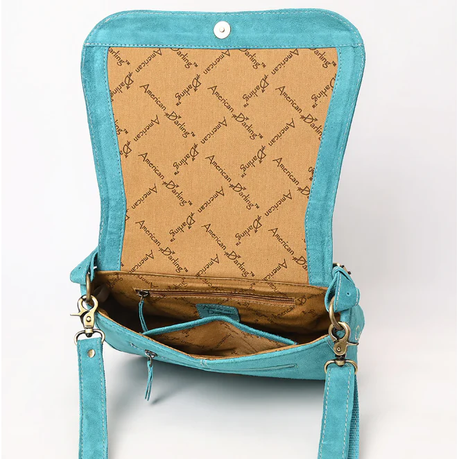 American Darling Women's Genuine Western Suede Leather Crossbody Purse - Image 14