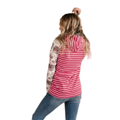 Ampersand Women's Doublehood Sweatshirt - Because of You - Image 4