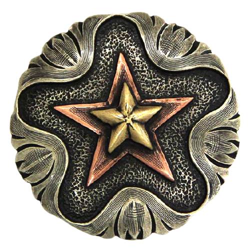 Angus Silversmiths Concho Set of 6 -B65