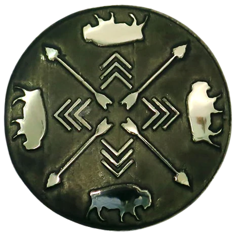 Angus Silversmiths Concho Set of 6 -B95
