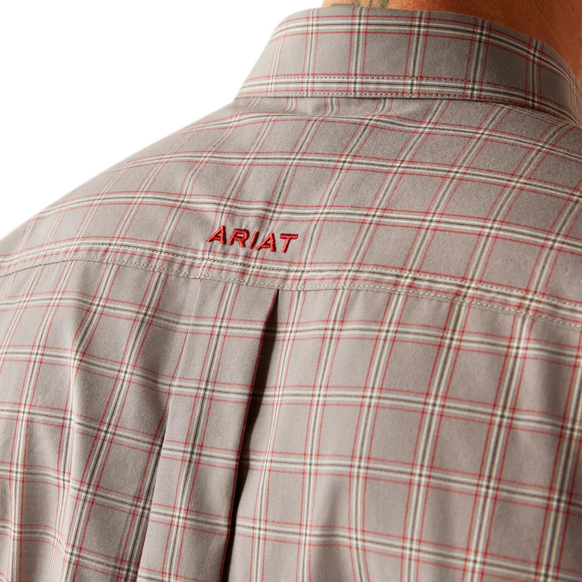 Ariat Men's Pro Series Julian Classic Fit Long Sleeve Shirt - Grey - Image 4