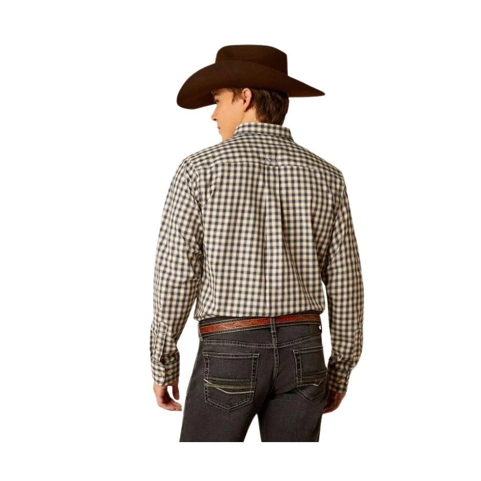 Ariat Men's Pro Series Thad Long Sleeve Fitted Shirt - Dark Blue - Image 2
