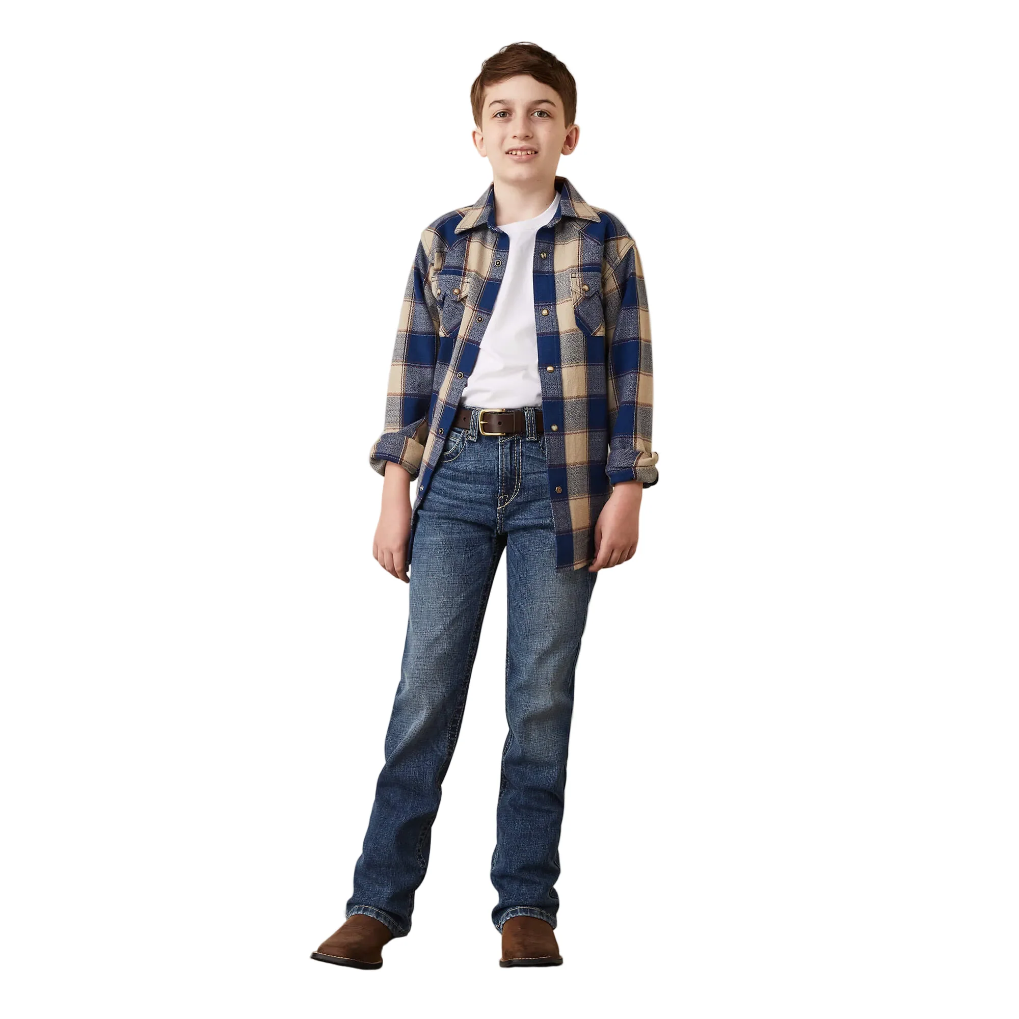 **Ariat Boy's B4 Relaxed Graystill Boot Cut Jeans - Nelson - Image 3