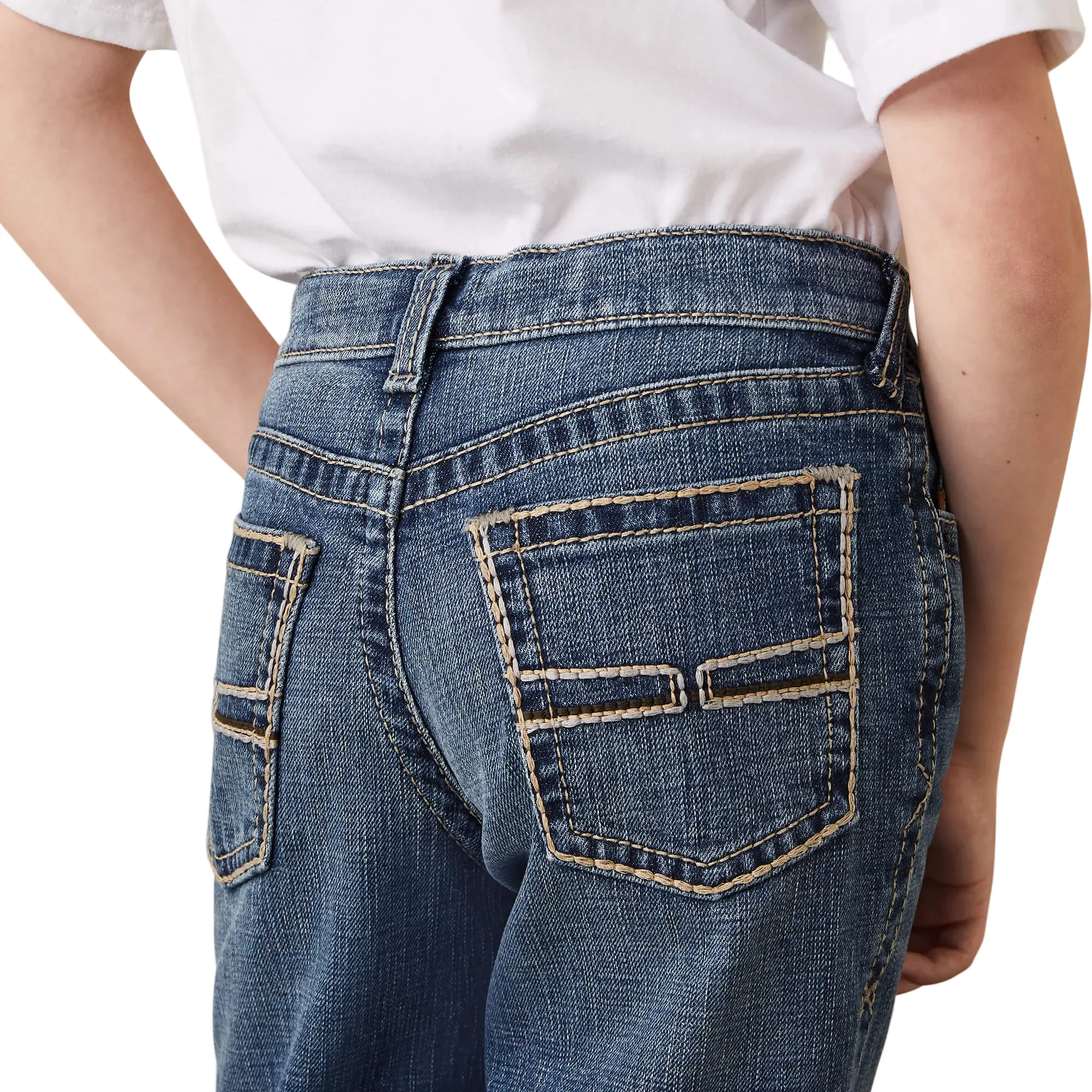 **Ariat Boy's B4 Relaxed Graystill Boot Cut Jeans - Nelson - Image 5