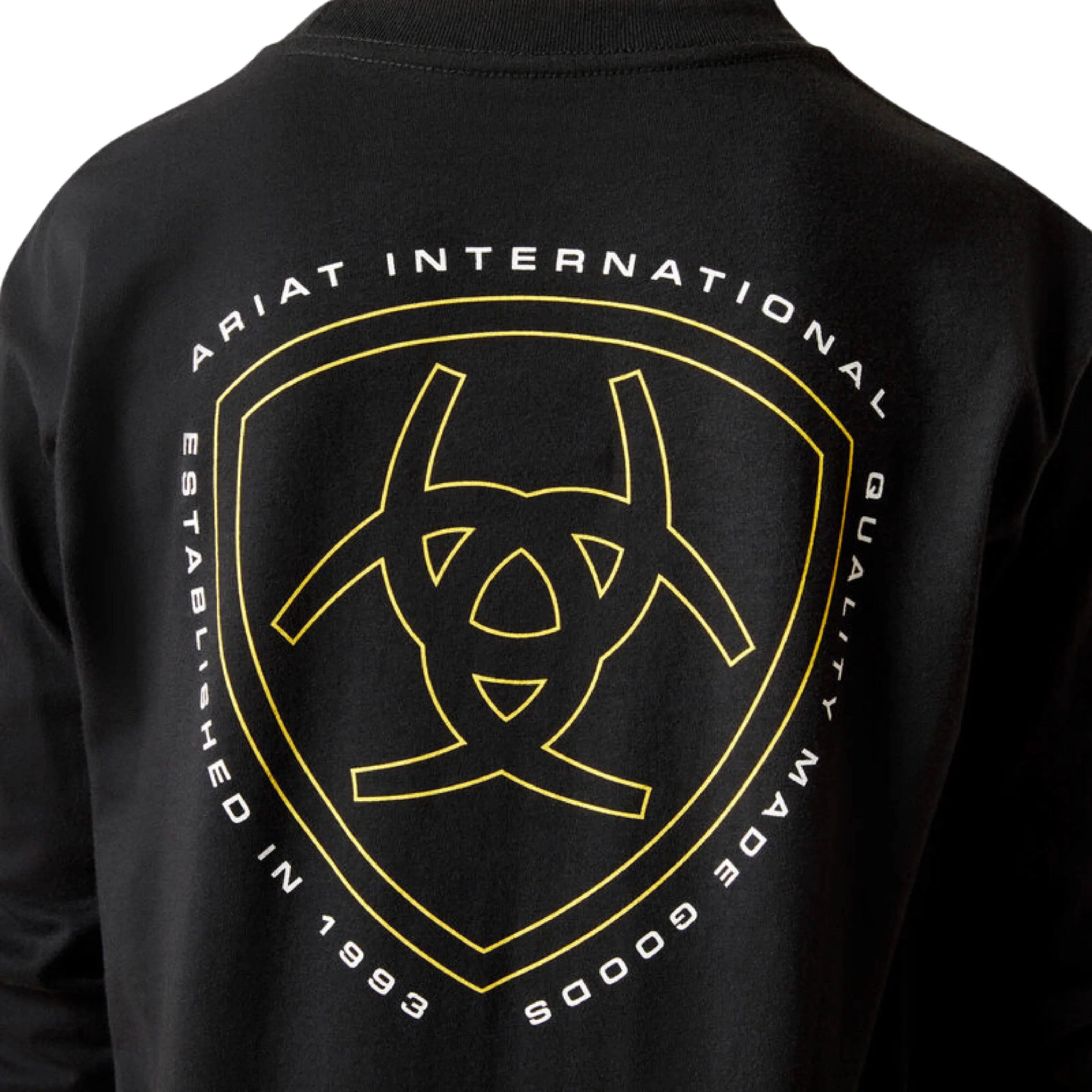 Ariat Boy's Easy Rider Long Sleeve Tee-Shirt - Black - Image 3