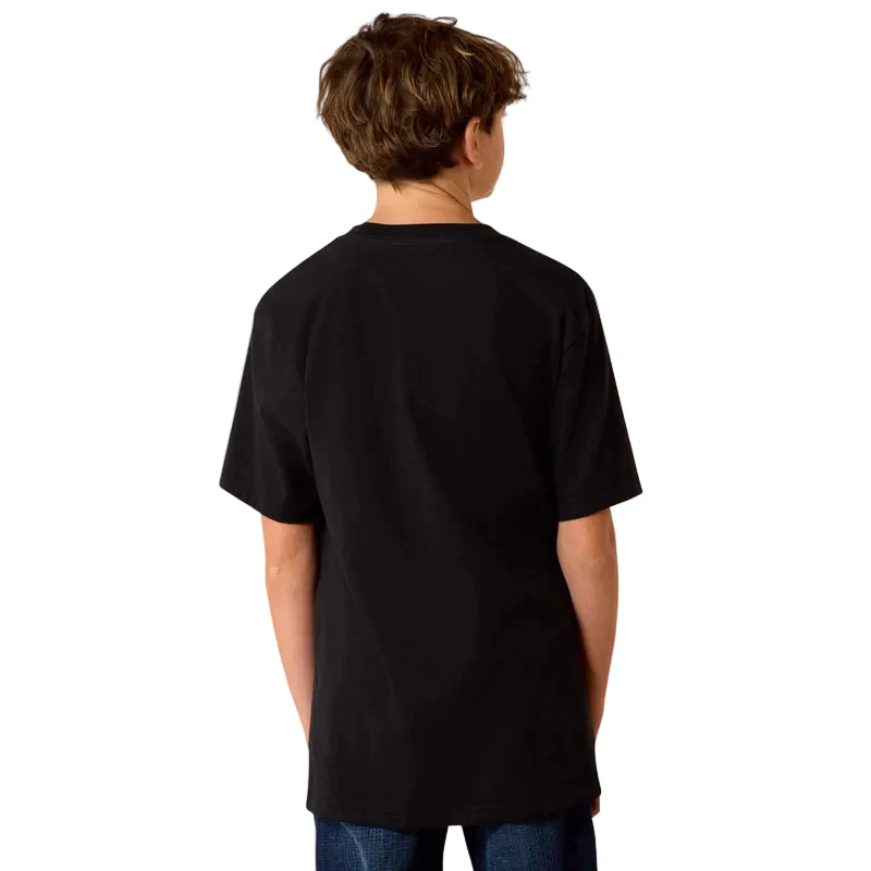 Ariat Boy's Highland Sundowner Tee Shirt - Black - Image 2