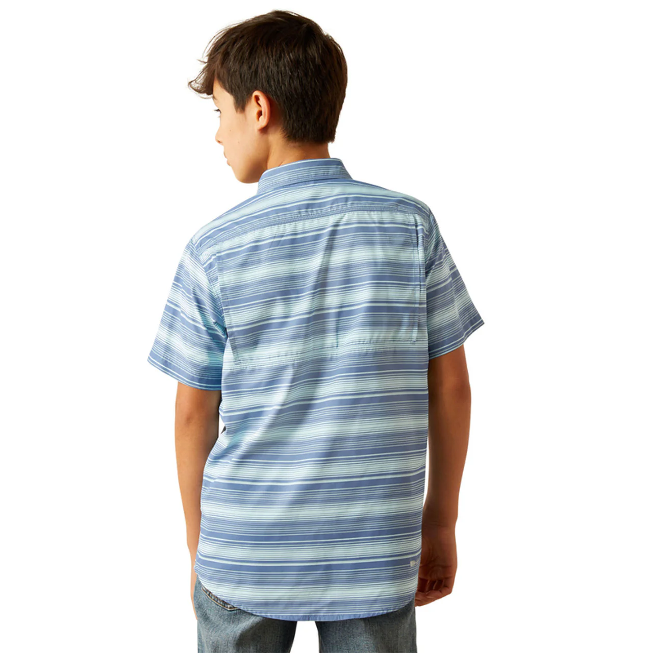 Ariat Boy's VentTEK Outbound Classic Fit Shirt - Blue Raven - Image 2