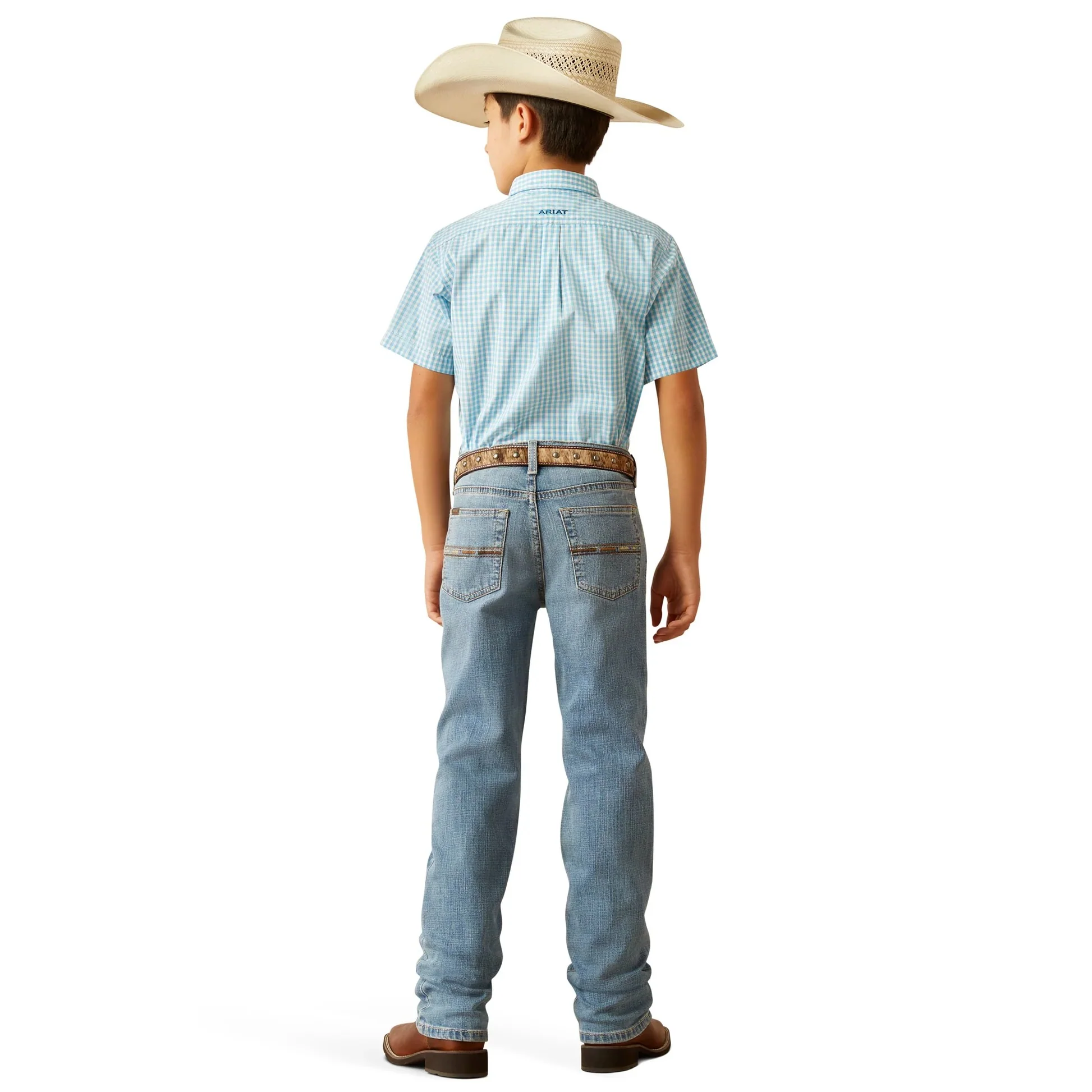 Ariat Boy's B4 Relaxed Jones Boot Cut Jeans - Leonard - Image 3