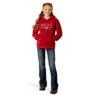 Ariat Girl's Ranch Goods Hoodie- Rio Red - Image 4